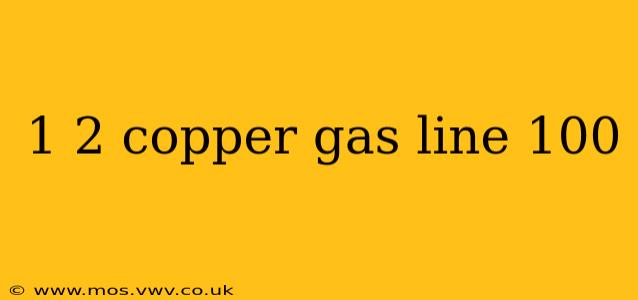 1 2 copper gas line 100
