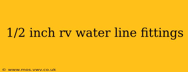 1/2 inch rv water line fittings