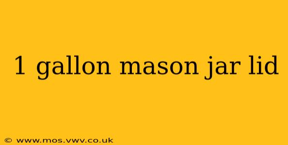 1 gallon mason jar lid