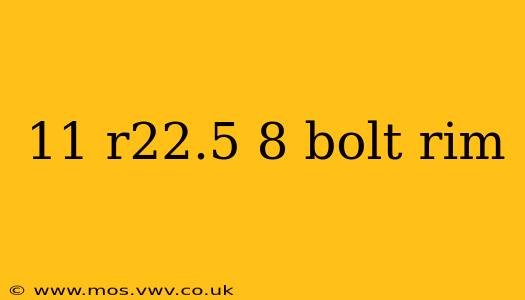 11 r22.5 8 bolt rim