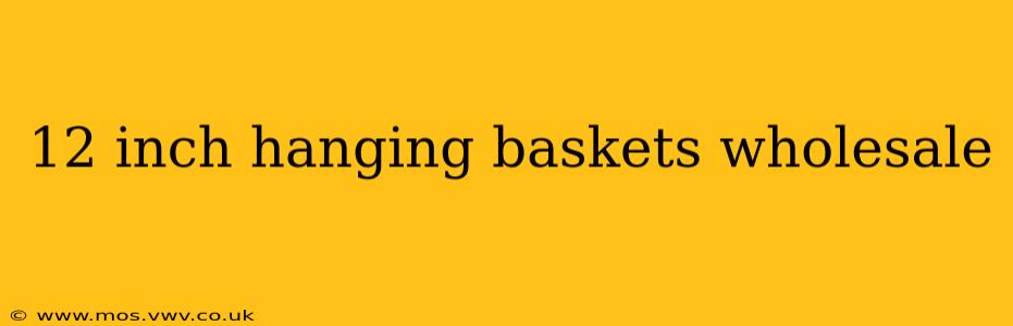 12 inch hanging baskets wholesale