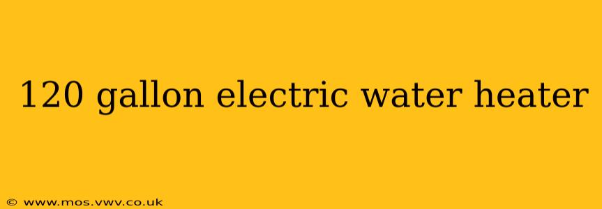 120 gallon electric water heater