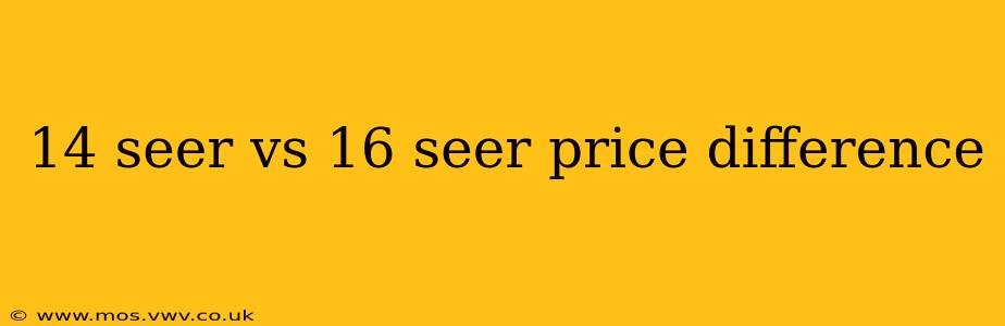 14 seer vs 16 seer price difference