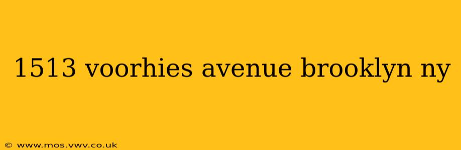 1513 voorhies avenue brooklyn ny