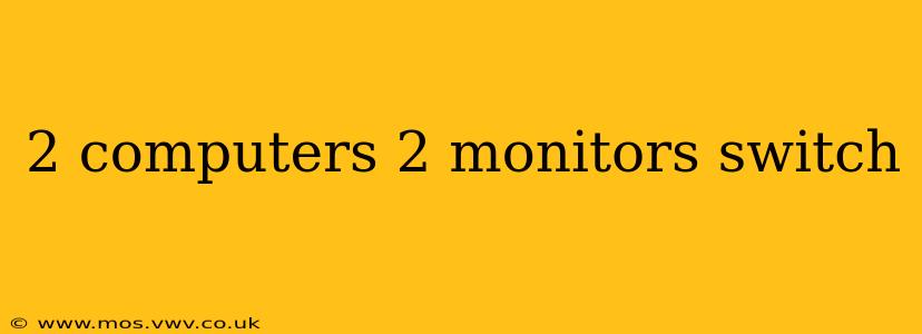 2 computers 2 monitors switch