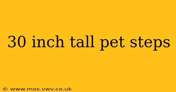 30 inch tall pet steps