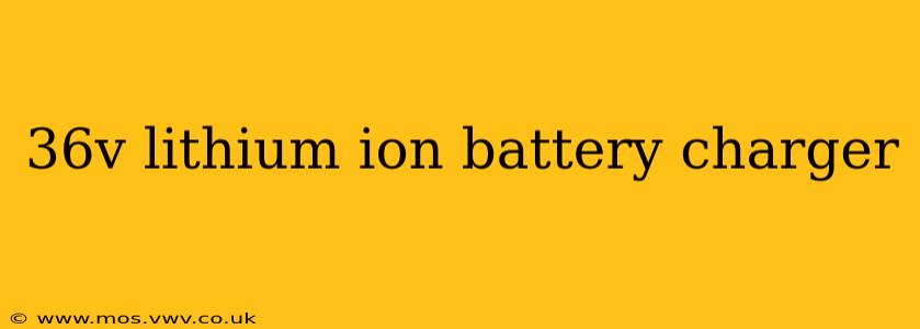 36v lithium ion battery charger