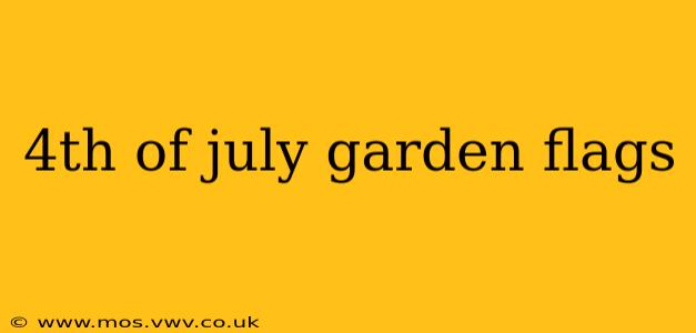 4th of july garden flags