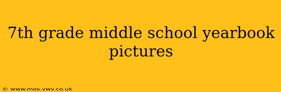 7th grade middle school yearbook pictures