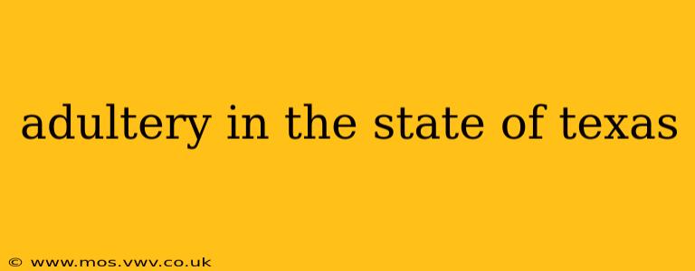 adultery in the state of texas