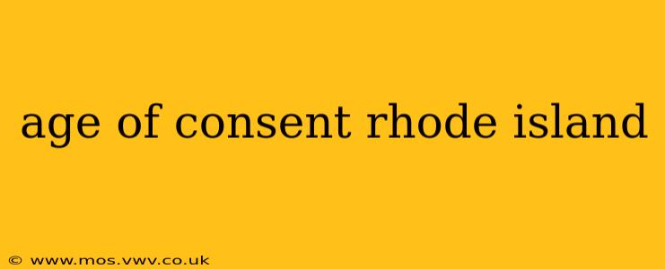 age of consent rhode island