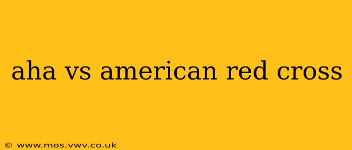 aha vs american red cross