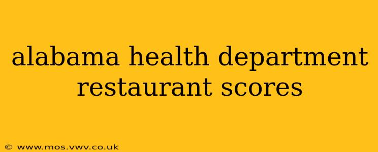 alabama health department restaurant scores