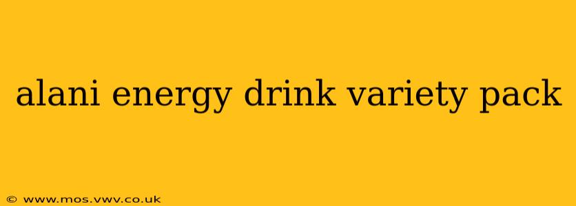 alani energy drink variety pack