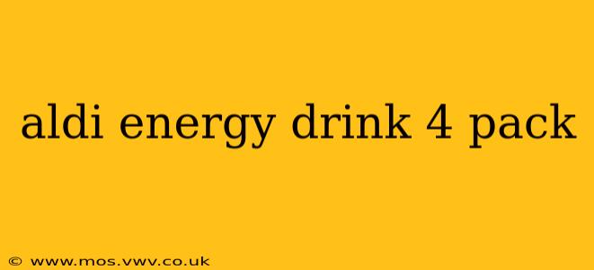 aldi energy drink 4 pack