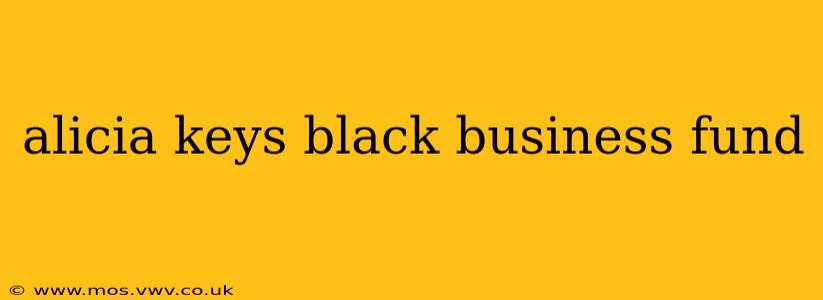 alicia keys black business fund