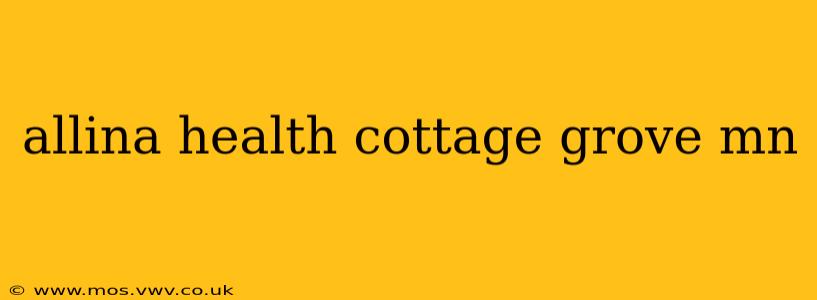 allina health cottage grove mn