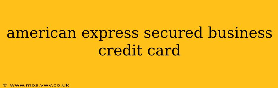 american express secured business credit card