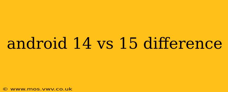 android 14 vs 15 difference