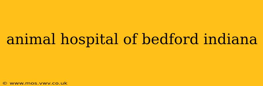 animal hospital of bedford indiana