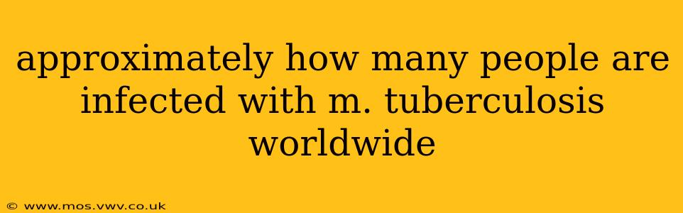 approximately how many people are infected with m. tuberculosis worldwide