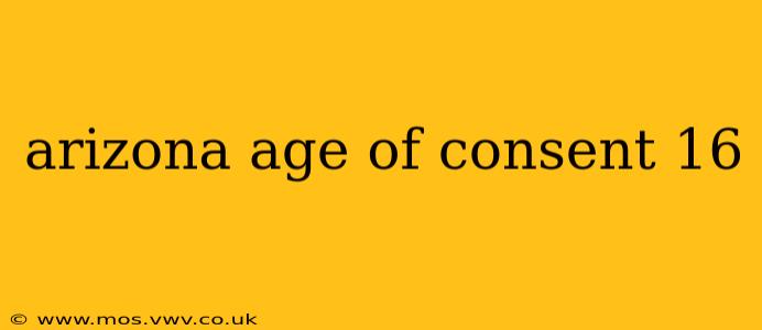 arizona age of consent 16