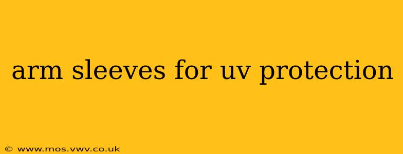 arm sleeves for uv protection