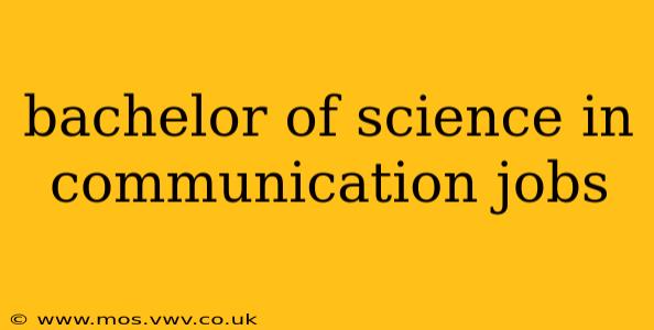 bachelor of science in communication jobs