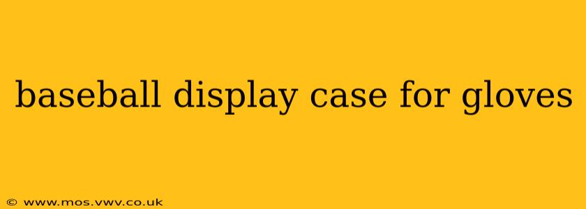 baseball display case for gloves