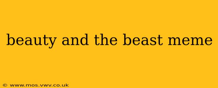 beauty and the beast meme