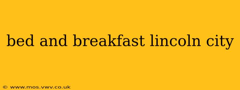 bed and breakfast lincoln city