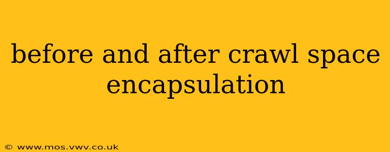 before and after crawl space encapsulation
