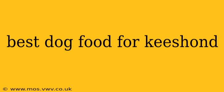 best dog food for keeshond