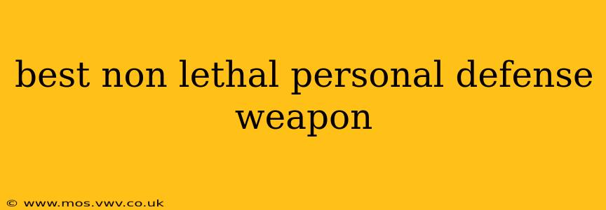 best non lethal personal defense weapon