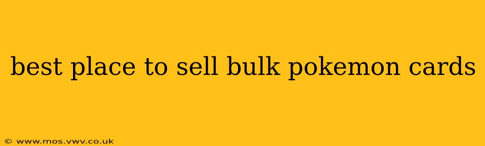 best place to sell bulk pokemon cards