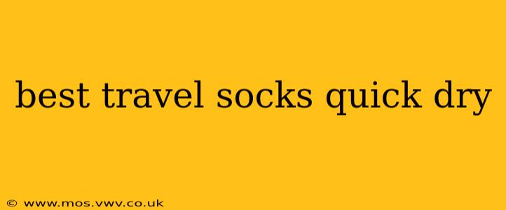 best travel socks quick dry