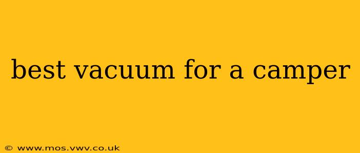 best vacuum for a camper