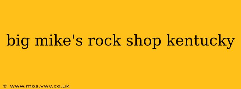 big mike's rock shop kentucky