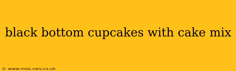 black bottom cupcakes with cake mix