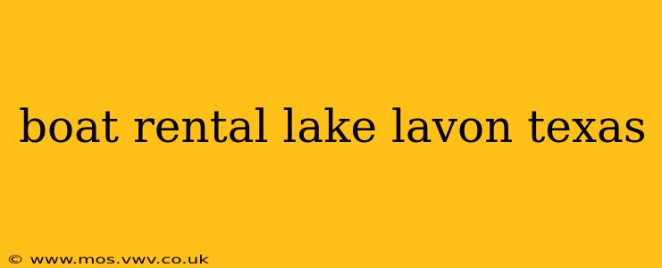 boat rental lake lavon texas