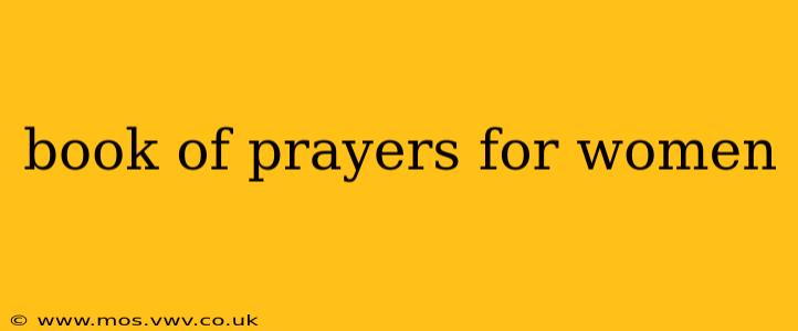 book of prayers for women