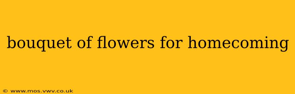 bouquet of flowers for homecoming