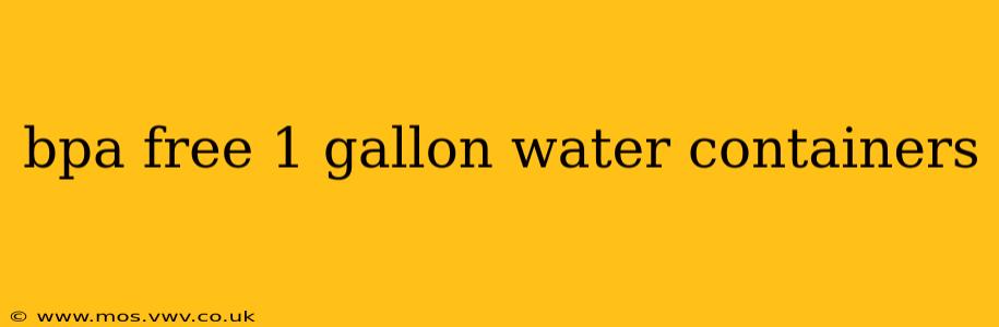 bpa free 1 gallon water containers