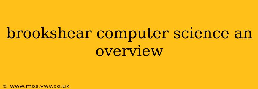 brookshear computer science an overview