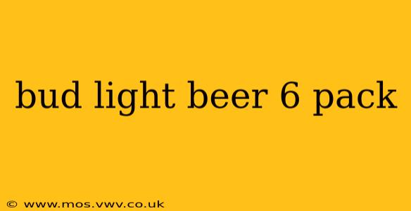bud light beer 6 pack