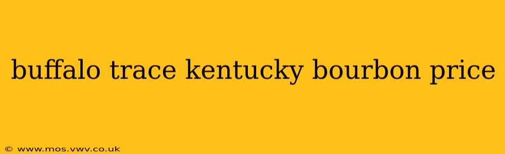 buffalo trace kentucky bourbon price
