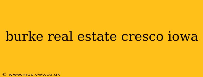 burke real estate cresco iowa
