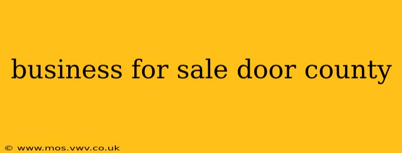 business for sale door county
