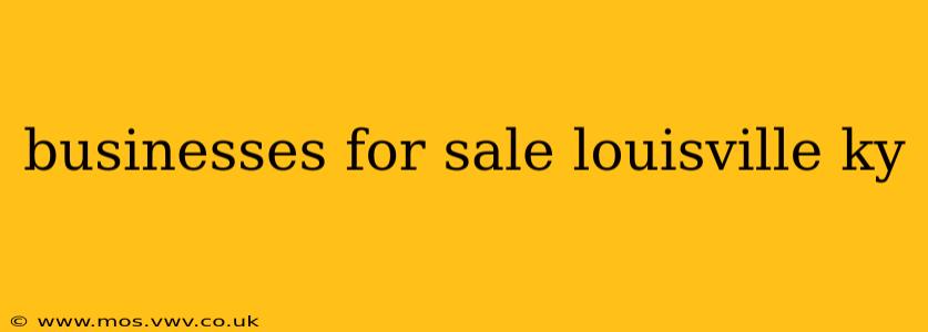 businesses for sale louisville ky