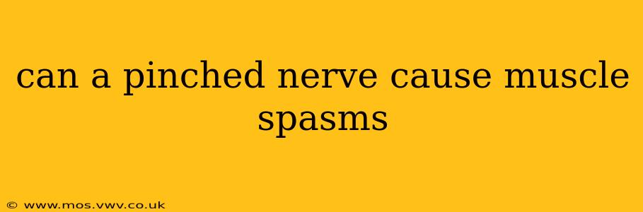 can a pinched nerve cause muscle spasms